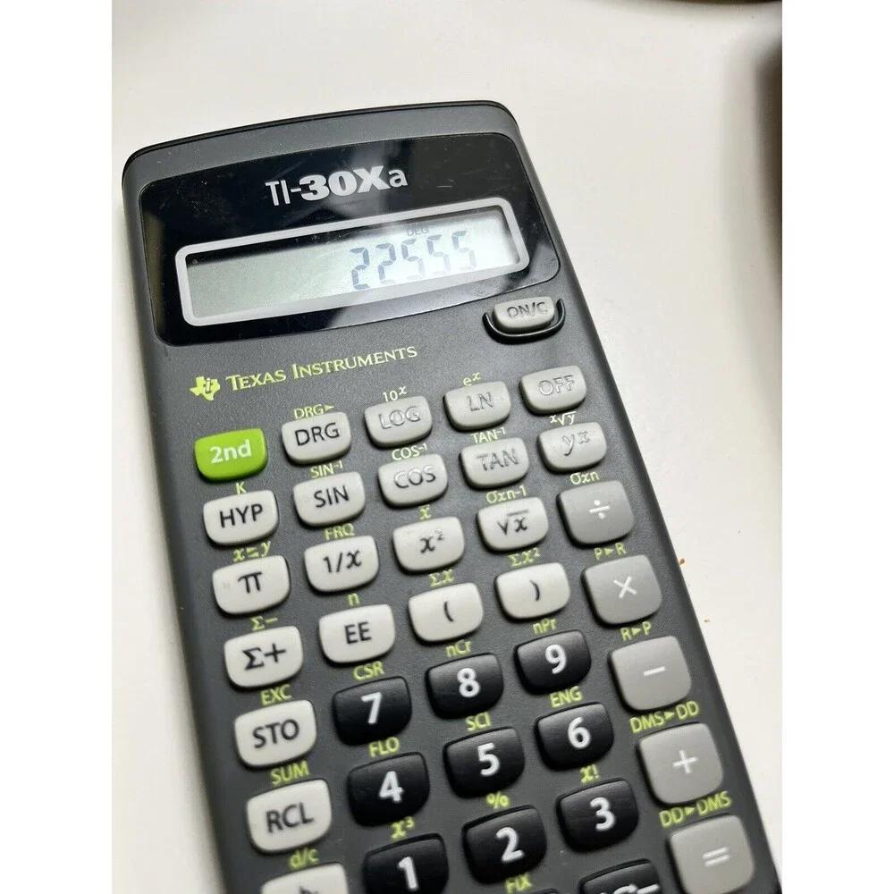 2 Texas Instruments: TI-30XA Solar Scientific Calculator Working Math